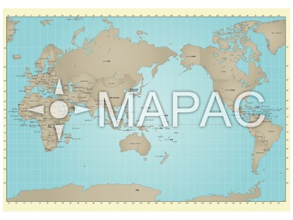 世界地図 ver.4 - 赤道入り