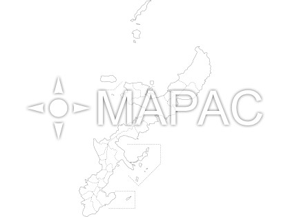 沖縄県の白地図