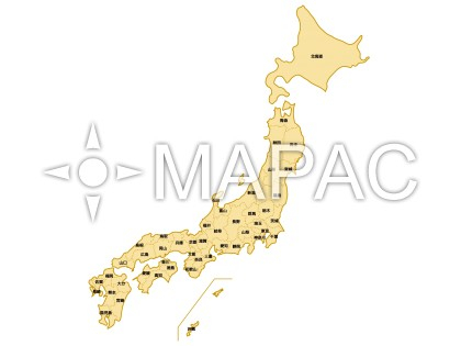 日本地図 - デザインマップ10