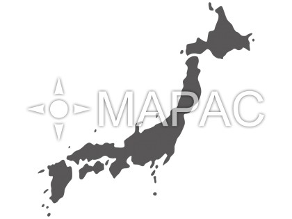 日本地図 シルエット