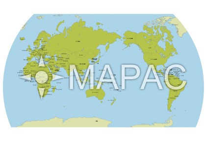 世界地図 ver.1 - オールドカラー